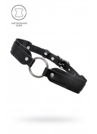 Черный кожаный чокер-ошейник со скруглёнными углами - Pecado - купить с доставкой в Коврове