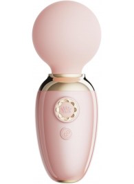 Нежно-розовый мини-вибратор с функцией нагрева Ava - Zalo