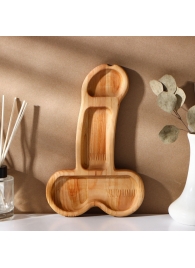 Деревянное блюдо для подачи в форме члена (25 х 16,5 х 1,7 см) - Сима-Ленд - купить с доставкой в Коврове