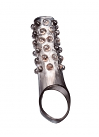 Дымчатая насадка на пенис с выпуклостями - 11 см. - Sex Expert - в Коврове купить с доставкой