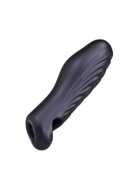 Сливовая силиконовая насадка на пенис с подхватом Manwan Ryzer - Manwan - в Коврове купить с доставкой