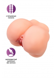 Реалистичный мастурбатор в форме попки с 2 любовными входами - No Name - в Коврове купить с доставкой