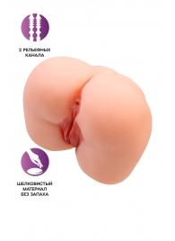 Реалистичный мастурбатор-попка с 2 любовными входами - No Name - в Коврове купить с доставкой