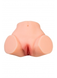 Телесный реалистичный мастурбатор-полуторс с 2 любовными входами - No Name - в Коврове купить с доставкой