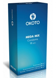 Презервативы OKOTO Mega Mix - 18 шт. - Sitabella - купить с доставкой в Коврове
