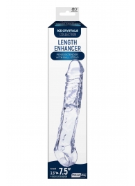 Прозрачная насадка-удлинитель Length Enhancer с подхватом - 22,3 см. - NMC - в Коврове купить с доставкой