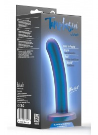Синяя насадка с гладкой поверхностью Surrender 5.75 Inch Intermediate Pegging Dildo - 14,6 см. - Blush Novelties - купить с доставкой в Коврове