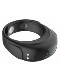 Черное эрекционное виброкольцо на ремешках - Boys of Toys - в Коврове купить с доставкой