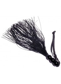 Черная силиконовая плетка - 25,4 см. - Boys of Toys - купить с доставкой в Коврове