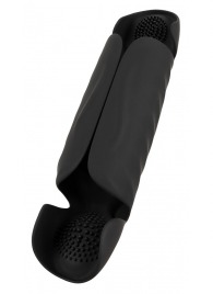 Черный вибромастурбатор с трехточечной стимуляцией Penis Trainer with 3 Point Stimulation - Orion - в Коврове купить с доставкой