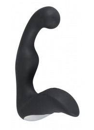 Черный перезаряжаемый стимулятор простаты с вибрацией - 14,6 см. - Orion - в Коврове купить с доставкой