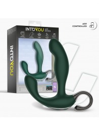 Зеленый вибромассажёр простаты Greeny - 12,8 см. - Intoyou - в Коврове купить с доставкой