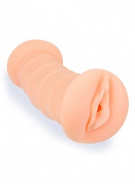Телесный двусторонний мастурбатор с вибропулей и эрекционными кольцами в комплекте - Sexy Girl - в Коврове купить с доставкой