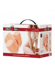 Телесный мастурбатор Liora с 2 любовными тоннелями - Baile - в Коврове купить с доставкой