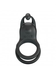 Черное перезаряжаемое виброкольцо Goodwin - Baile - в Коврове купить с доставкой