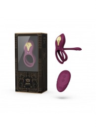 Фиолетовое эрекционное виброкольцо Bayek с пультом ДУ - Zalo - в Коврове купить с доставкой