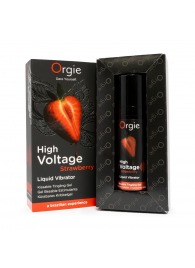 Жидкий вибратор Orgie High Voltage Strawberry - 15 мл. - ORGIE - купить с доставкой в Коврове