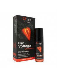 Жидкий вибратор Orgie High Voltage Strawberry - 15 мл. - ORGIE - купить с доставкой в Коврове