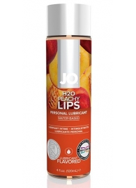 Лубрикант на водной основе с ароматом персика JO Flavored Peachy Lips - 120 мл. - System JO - купить с доставкой в Коврове