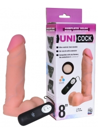 Фаллическая насадка Харнесс UNICOCK 8  с вибрацией - 20 см. - LOVETOY (А-Полимер) - купить с доставкой в Коврове