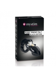 Пояс верности с электростимуляцией Mystim Pubic Enemy No1 Black Edition - MyStim - купить с доставкой в Коврове