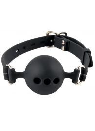 Силиконовый кляп-шар с отверстиями для дыхания Silicone Breathable Ball Gag Small - Pipedream - купить с доставкой в Коврове