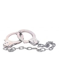 Наручники из металла с длинной цепочкой CHROME HANDCUFFS METAL HANDCUFFS W. KEY - NMC - купить с доставкой в Коврове