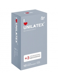 Презервативы с точками Unilatex Dotted - 12 шт. + 3 шт. в подарок - Unilatex - купить с доставкой в Коврове