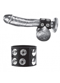 Ремень на член и мошонку 1.5  Cock Ring With Ball Strap - BlueLine - купить с доставкой в Коврове