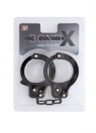 Чёрные наручники из листового металла BONDX METAL CUFFS BLACK - Dream Toys - купить с доставкой в Коврове