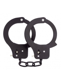 Чёрные наручники из листового металла BONDX METAL CUFFS BLACK - Dream Toys - купить с доставкой в Коврове