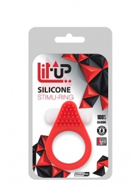 Красное эрекционное кольцо LIT-UP SILICONE STIMU RING 1 RED - Dream Toys - в Коврове купить с доставкой