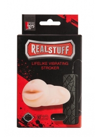 Мастурбатор-ротик с вибрацией REALSTUFF VIBRATING MASTURBATOR MOUTH - Dream Toys - в Коврове купить с доставкой