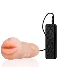 Мастурбатор-ротик с вибрацией REALSTUFF VIBRATING MASTURBATOR MOUTH - Dream Toys - в Коврове купить с доставкой