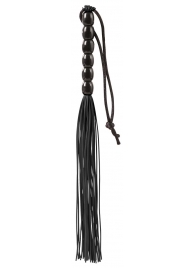 Чёрная мини-плеть из резины Rubber Mini Whip - 22 см. - Blush Novelties - купить с доставкой в Коврове