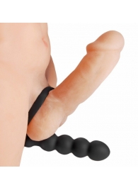 Насадка для двойного проникновения Double Fun Cock Ring with Double Penetration Vibe - XR Brands - в Коврове купить с доставкой