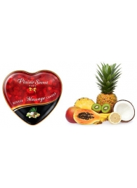 Массажная свеча с ароматом экзотических фруктов Bougie Massage Candle - 35 мл. - Plaisir Secret - купить с доставкой в Коврове