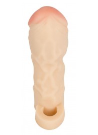 Закрытая удлиняющая насадка на пенис с подхватом мошонки T B Extension - Orion - в Коврове купить с доставкой