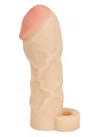 Закрытая удлиняющая насадка на пенис с подхватом мошонки T B Extension - Orion - в Коврове купить с доставкой