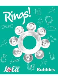 Прозрачное эрекционное кольцо Rings Bubbles - Lola Games - в Коврове купить с доставкой