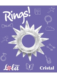 Прозрачное эрекционное кольцо Rings Cristal - Lola Games - в Коврове купить с доставкой