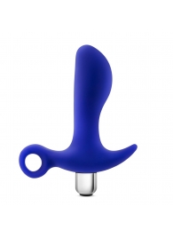 Синий стимулятор простаты с ручкой-кольцом Performance Prostimulator 02 - Blush Novelties - в Коврове купить с доставкой