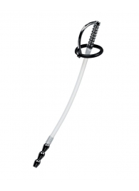 Силиконовый уретральный плаг со сменными фиксирующими кольцами Metal - ToyFa - купить с доставкой в Коврове