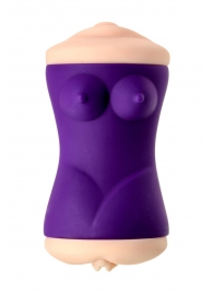 Двухсторонний мастурбатор JOS YARA в фиолетовой колбе - JOS - в Коврове купить с доставкой