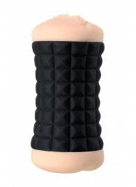 Двухсторонний мастурбатор JOS JANICE в черном цилиндре - JOS - в Коврове купить с доставкой
