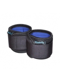 Неопреновые черно-синие наручники - Sitabella - купить с доставкой в Коврове