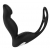 Черный вибромассажер простаты P-PLEASER W ERECTION ENHANCE - Dream Toys - в Коврове купить с доставкой