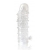 Закрытая прозрачная рельефная насадка Crystal sleeve - 13 см. - Erowoman-Eroman - в Коврове купить с доставкой