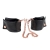 Черные мягкие наручники Entice French Cuffs с цепью - California Exotic Novelties - купить с доставкой в Коврове