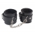 Черные оковы на ноги Obey Me Leather Ankle Cuffs - Chisa - купить с доставкой в Коврове